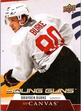 2020-21 Upper Deck UD Canvas Young Guns Brayden Burke Rookie #C220 Arizona