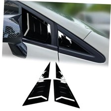 Kurtz Front Side Window Louvers for FOR Front Side Window Louvers Bright Black