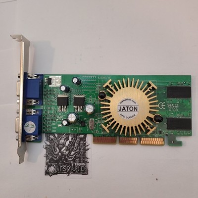 Jaton 3DF MX4000Twin 128MB AGP Graphics Card Dual VGA 82208E/V5 Video Card Vtg
