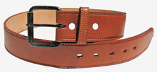 Heavy Duty leather belt, Tan, 2" wide for back support, single stitched, size 34