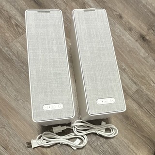 Two Sonos IKEA 804.352.11 Portable Speaker System White WiFi/Ethernet