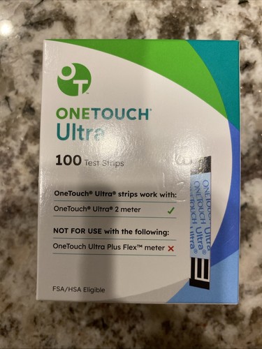 OneTouch ULTRA Blutzuckerteststreifen 1 Box mit insgesamt 100. Ablaufdatum 31.10.2026.