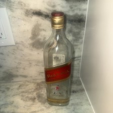 Johnnie Walker Red Label bottiglia vuota 1000 ml 1 litro con tappo senza scatola art designer