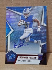 2019 TY JOHNSON PANINI RS LONGEVITY AUTOGRAPHED AUTO ROOKIE CARD RC /125 LIONS . rookie card picture