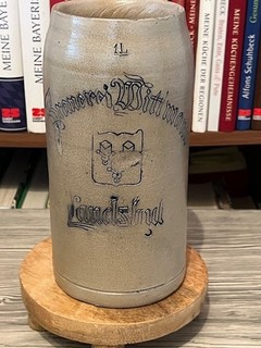 1 l Bierkrug Krug Masskrug Bier Brauerei Wittmann Landshut