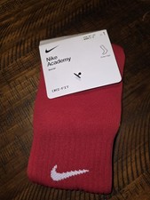 Nike Classic Cushioned Soccer Socks Youth Size Small 3Y-5Y Red SX4120 NEW