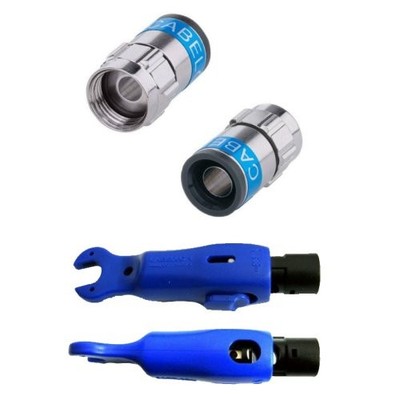  Cabelcon F-6-TD Self Install 5.1 Nitin F-Stecker + Cabelcon Kabelabisolierer 