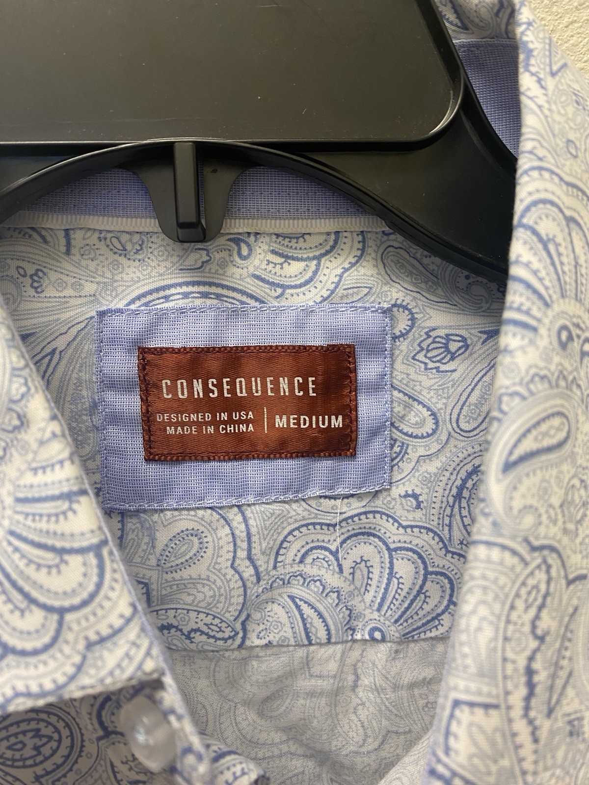 Consequence Men Button Down Shirt Long Sleeve Siz… - image 3