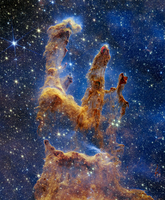 Pillars of Creation James Webb Space Telescope Hubble Orientation Space Photo