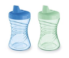 First Essentials by NUK Fun Grips Hard Spout Sippy Cup, 10 oz, 2-Pack 69729 