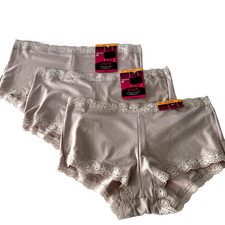 Maidenform 3 Pair One Fab Fit Boyshort,Panties S/5 Mink 40760 NEW