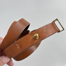 Everlane Leather Belt Womens Large Brown USA Made Skinny