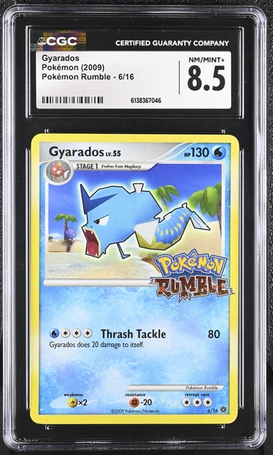 2009 pokemon rumble gyarados 6/16 CGC 8.5 NM/MINT+