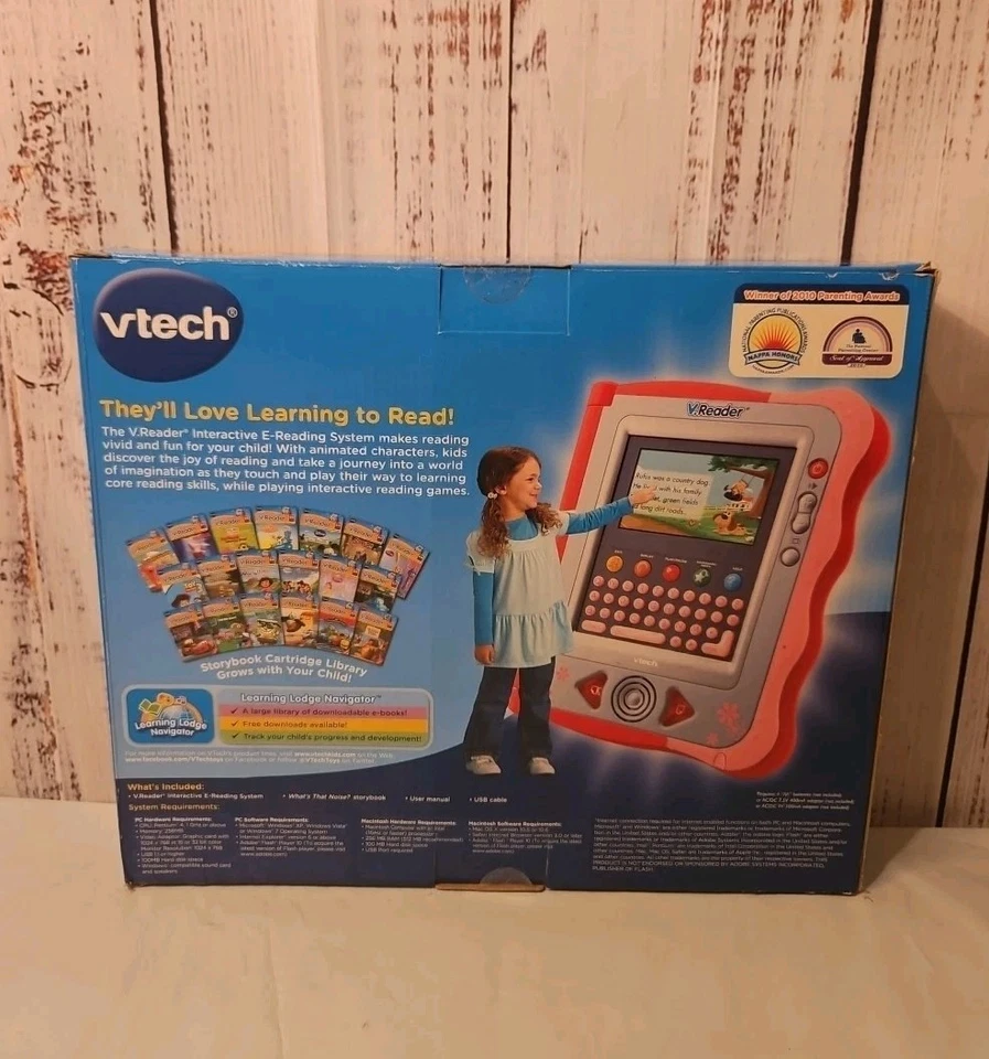 New Vtech V.Reader Interactive E-reading System Bundle w/3 Games 2010 - Image 3 of 4