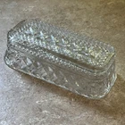 New ListingVintage Anchor Hocking "Wexford" Covered Glass Butter Dish Lid Only Antique