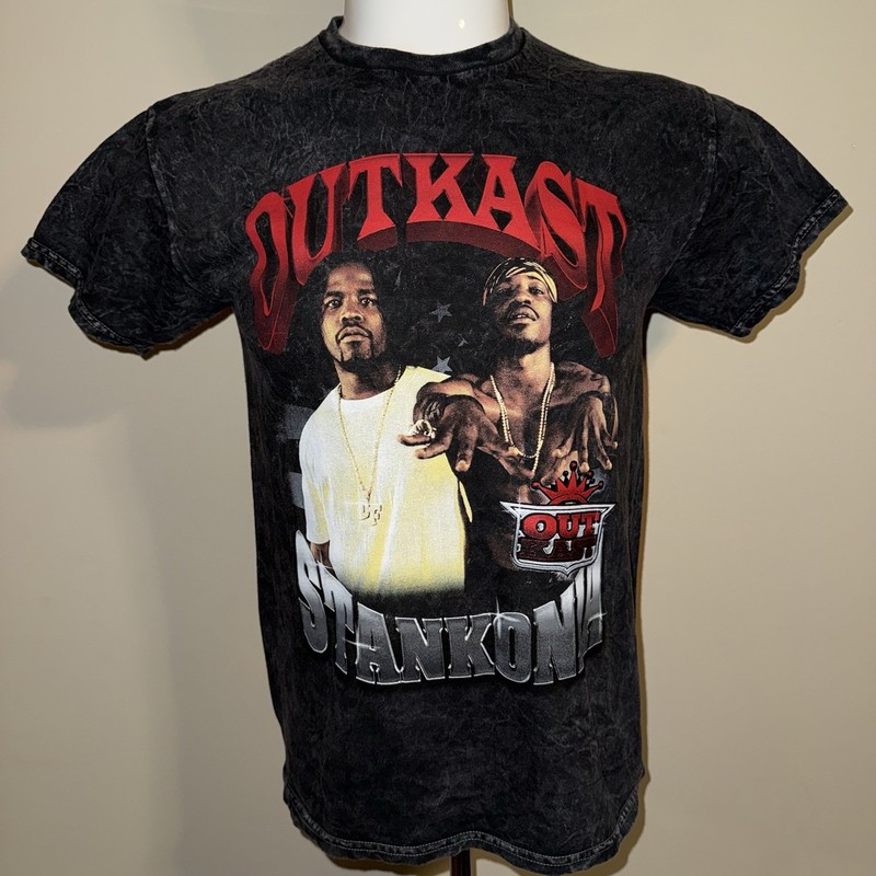 Outkast Stankonia Graphic T Shirt Mens Size Medium Black Gray Hip Hop Rap Tee