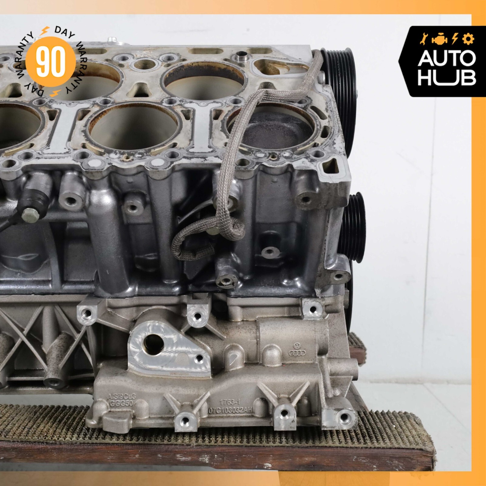 03-13 Bentley Continental GT Flying Spur 6.0L Engine Motor Block FOR PARTS ONLY