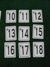 BACK 9 HOLE MARKER Signs 4 Golf Course Country Club Pro Shop Driving Range
