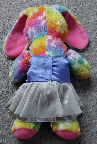 Watercolour BUNNY RABBIT BUILD A BEAR pink yellow blue 2014 - Picture 4 of 7