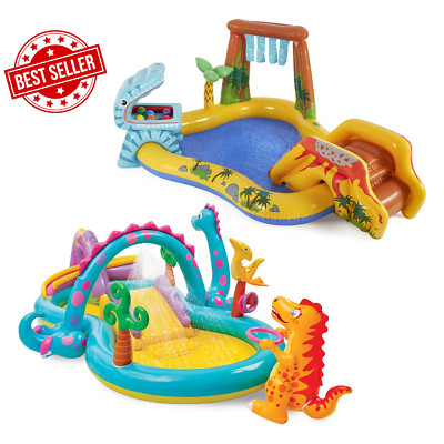 Dinoland Kiddie Swimming Pool and Dinosaur Inflatable Swimming Pool 