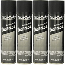 Duplicolor Uc101 Undercoating Paintable Rubberized Undercoat 16oz. Spray 4 Pack