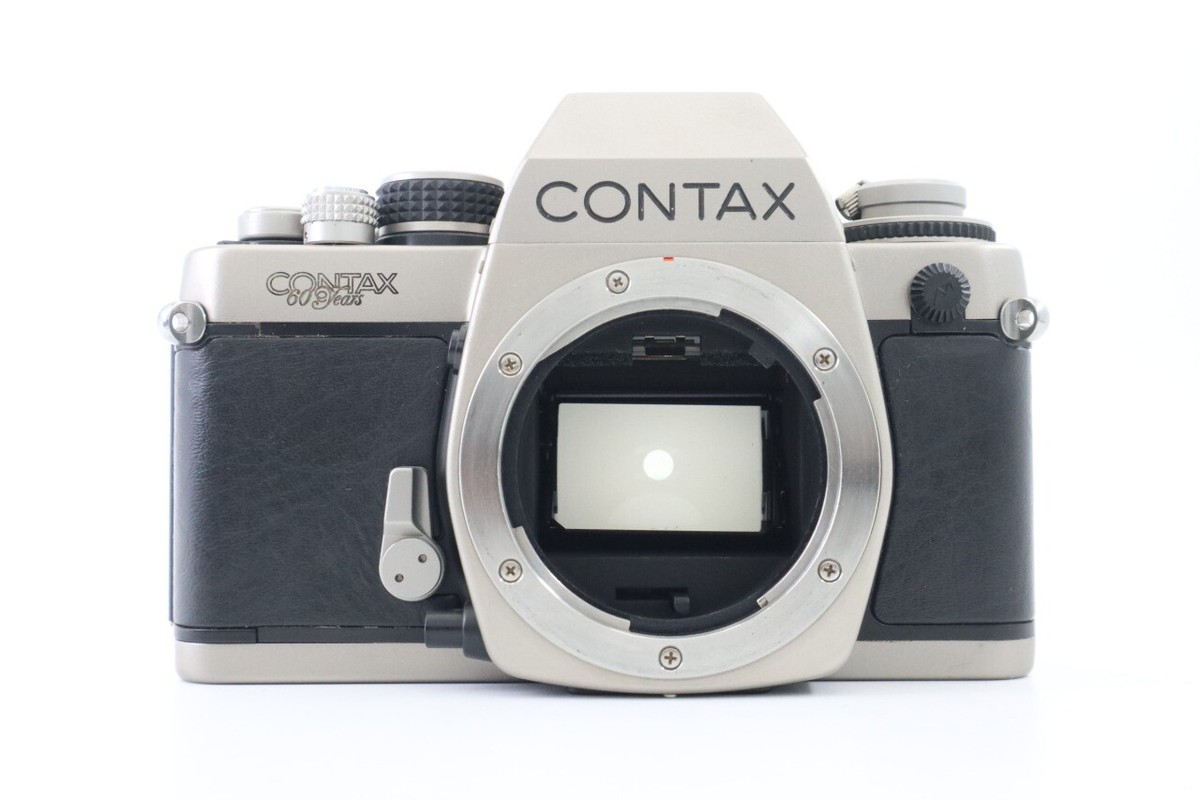 フィルムカメラ CONTAX S2 60years 50mm F1.4 #7871218485 Contax S2 60 Years Silver 35mm SLR Film Camera w/Box from