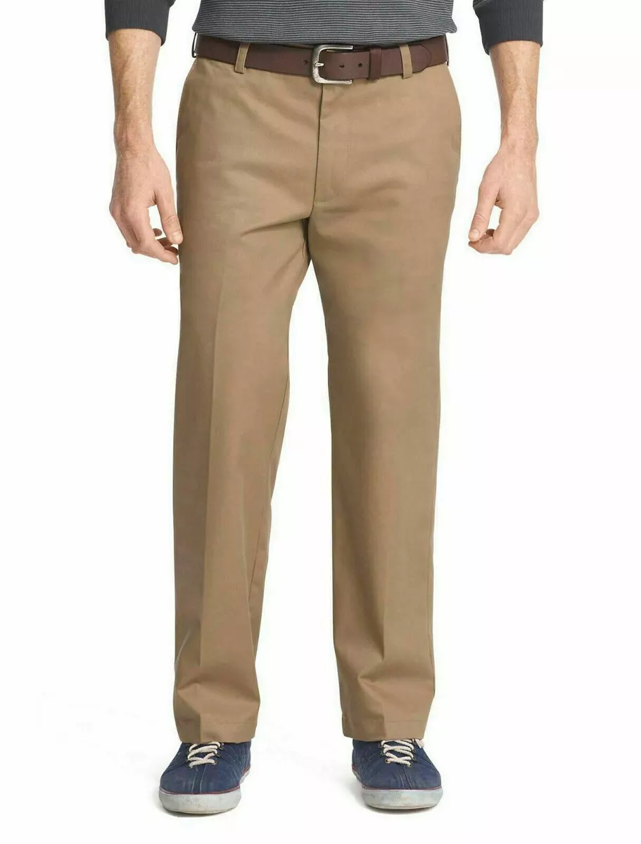 New IZOD Men s 28x30 English Khaki Straight Fit American Chino
