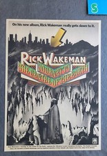 Rick Wakeman Journey To The Centre Of the Earth Album Promo Print Ad 1974