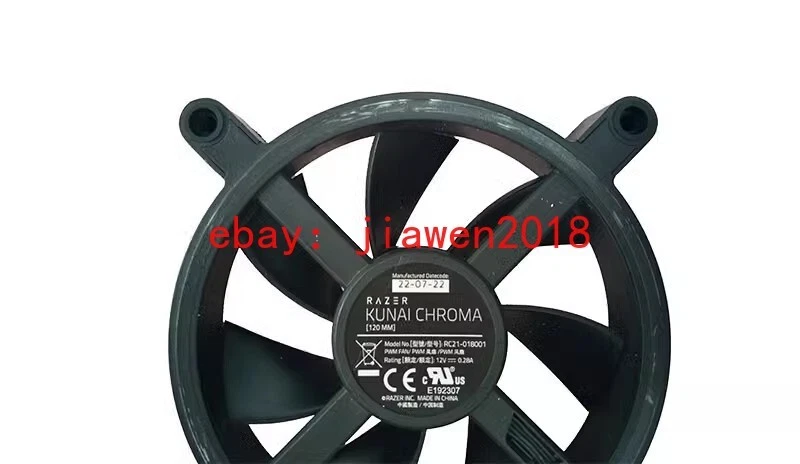1PCS Razer Kunai Chroma 140mm 1600RPM Max ARGB and PWM Hydraulic Case Fans - Image 2 of 2