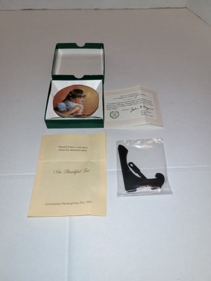 Donald zolan ''I'm thankful too''  Miniature plate limited edition