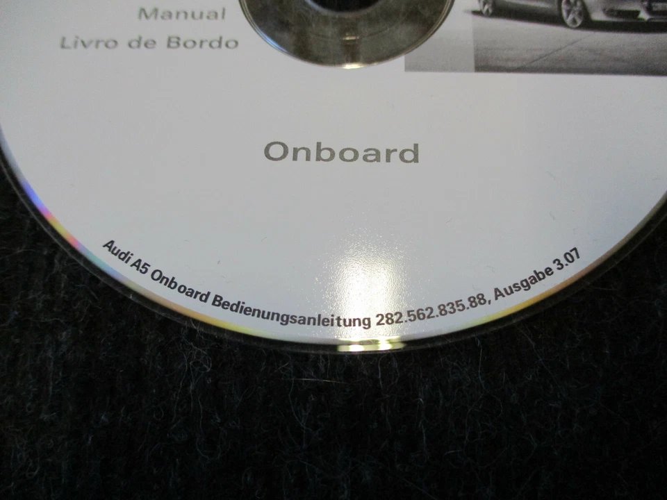 CD ROM Infotainment MMI Bordbuch D GB F AUDI A5 Bedienungsanleitung 28256283588 - Bild 4 von 4