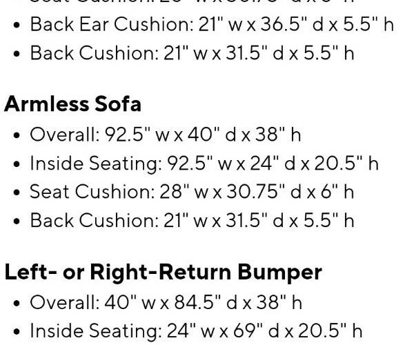 Funda para sofá Pottery Barn Pearce sin brazos gamuza diaria trigo claro seccional Foto 4 de 4