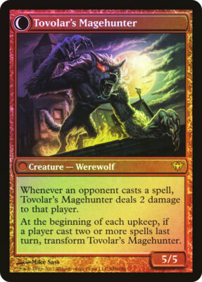 MTG FOIL Mondronen Shaman // Tovolar's Magehunter - Dark Ascension