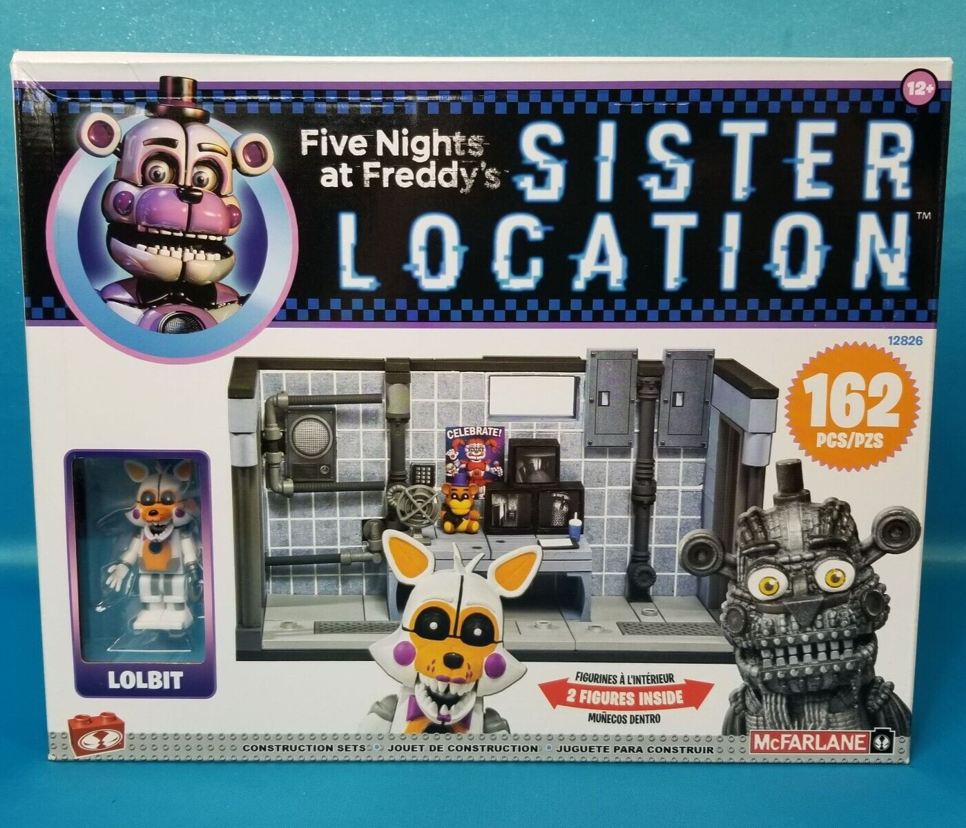 McFarlane FNAF Five Nights at Freddy's PRIVATE ROOM w/ LOLBIT Construction  #1385