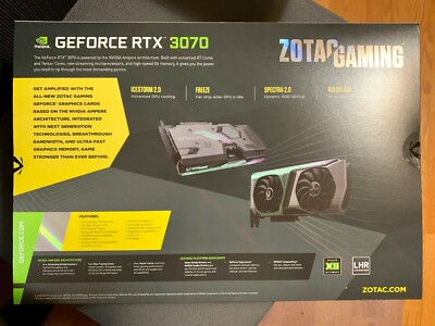 ZOTAC NVIDIA GeForce RTX 3070 Amp Holo 8GB GDDR6 Graphics Card
