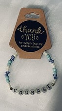 Courage Glow In The Dark Beaded Bracelet