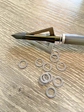 STEEL POINT LOCKS Arrow WASHERS ALIGN ROTATE BROADHEAD PROTECT INSERT Archery