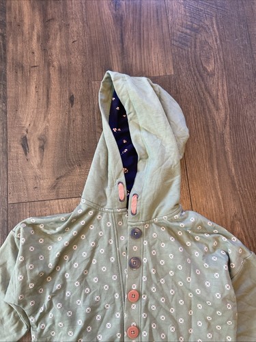 Matilda Jane Willow Dot Hoodie Jacket EUC Girls Heart To Heart Green Size 10 - Picture 5 of 11
