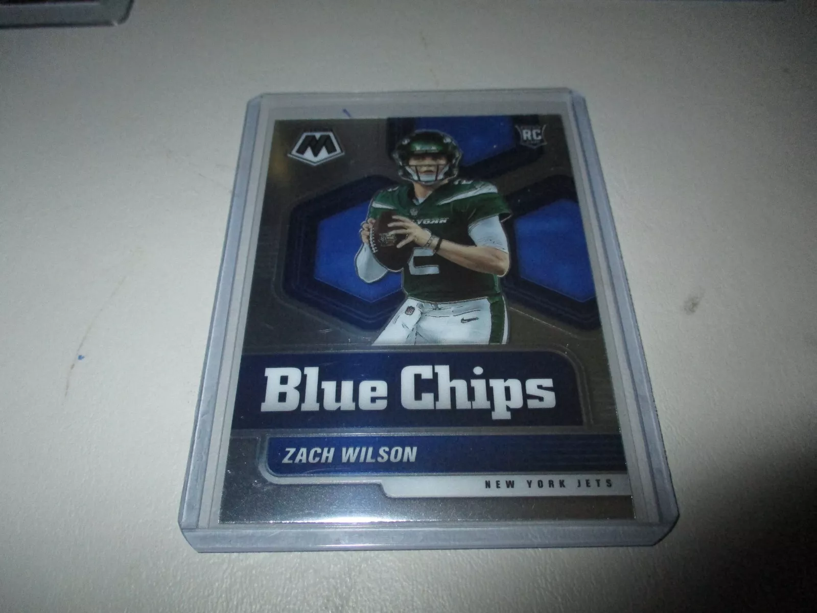 Zach Wilson 2021 Panini Mosaic Blue Chips RC #2