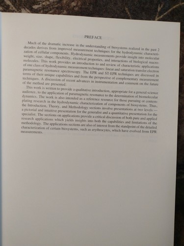 EPR and Advanced EPR Studies Of Biological Systems By Larry Dalton -1984 -HC - 第 8/16 張圖片