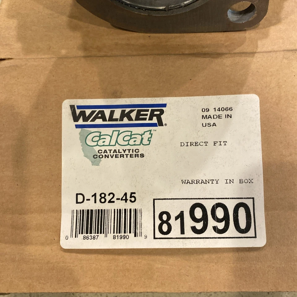 Convertidor catalítico Walker 81990 Calcat CARB LEGAL 1994 1995 1996 Infiniti G20 Foto 2 de 4