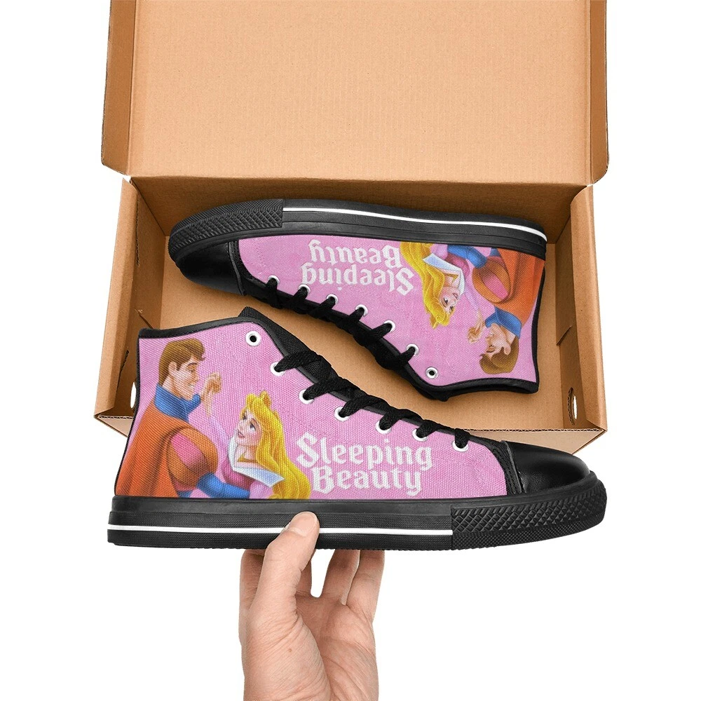 Sleeping Beauty High Top Shoes Sneakers