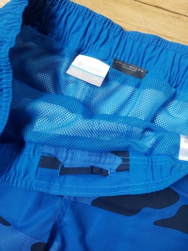 NWT COLUMBIA BOYS SANDY SHORES SWIM BOARDSHORT BLUE CAMO OMNI SHADE XL 18 20 - Picture 3 of 3