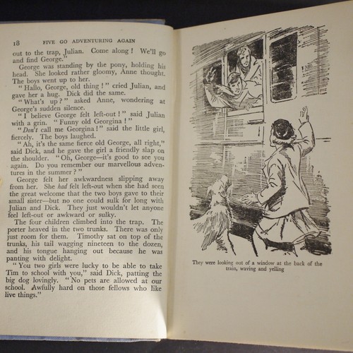 ** Rare ** Five Go Adventuring Again Enid Blyton 1st Edition 1943 - Foto 9 di 13