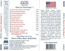 SOUSA: MUSIC FOR WIND BAND, VOL. 7 NEW CD
