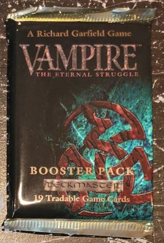 VAMPIRE THE ETERNAL STRUGGLE 1995 2 BOOSTER PACKS JYHAD SEALED FREE US SHIPPING - Picture 2 of 5
