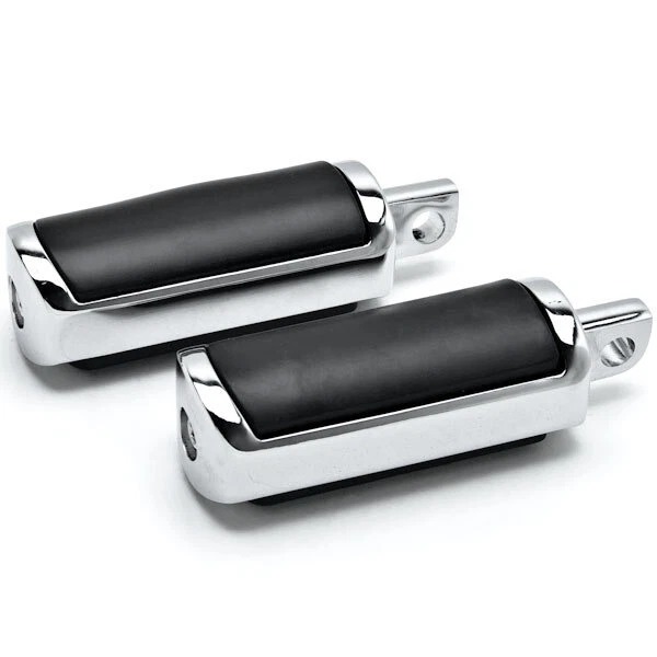Harley Davidson (All Years) Skull Head Front & Rear Foot Peg Foot Rests Chrome - Image 3 of 4