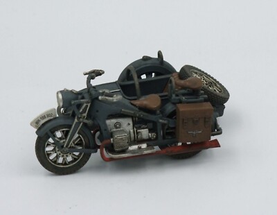 1/30 WW2 German Zundapp K800 motorcycle with steib sidecar grey