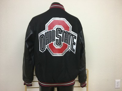 ohio state buckeyes leather jacket