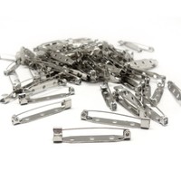 Magicw Silver Tone Brooch Pins Locking Pin Backs Safety Pin Jewelry Bar Pin F... on sale Magicw Silver Tone Brooch Pins Locking Pin Backs Safety Pin Jewelry Bar Pin F... on sale